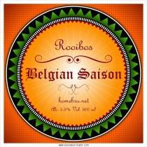 Belgian Saision Beer label